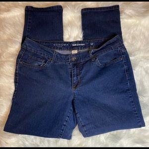 Sonoma Lifestyle Slim Straight Jeans Petite
